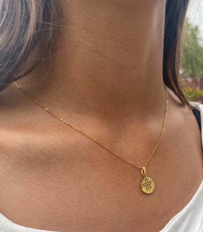 Gold + Chain Frangipani Necklace