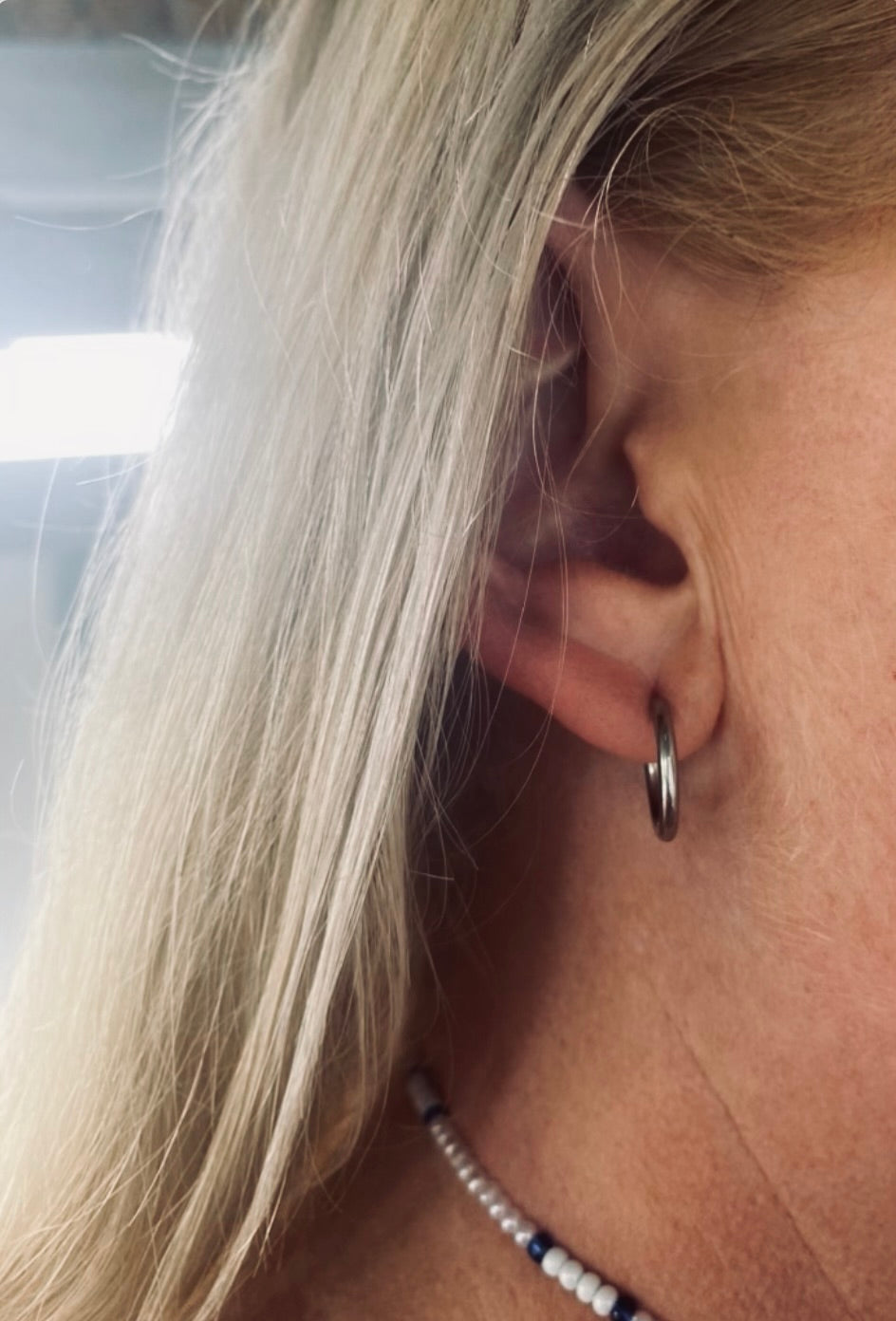 Simplicity Silver Circle Hoops