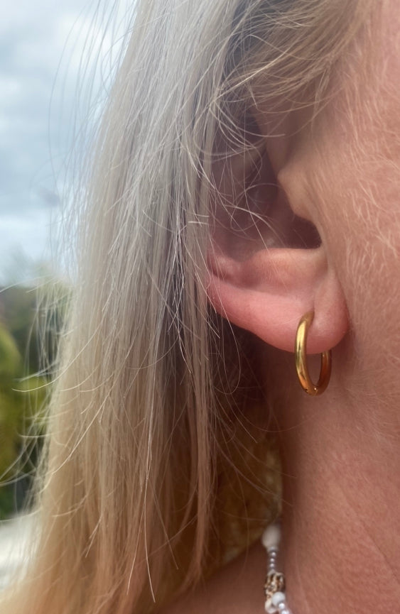 Simplicity Gold Circle Hoops