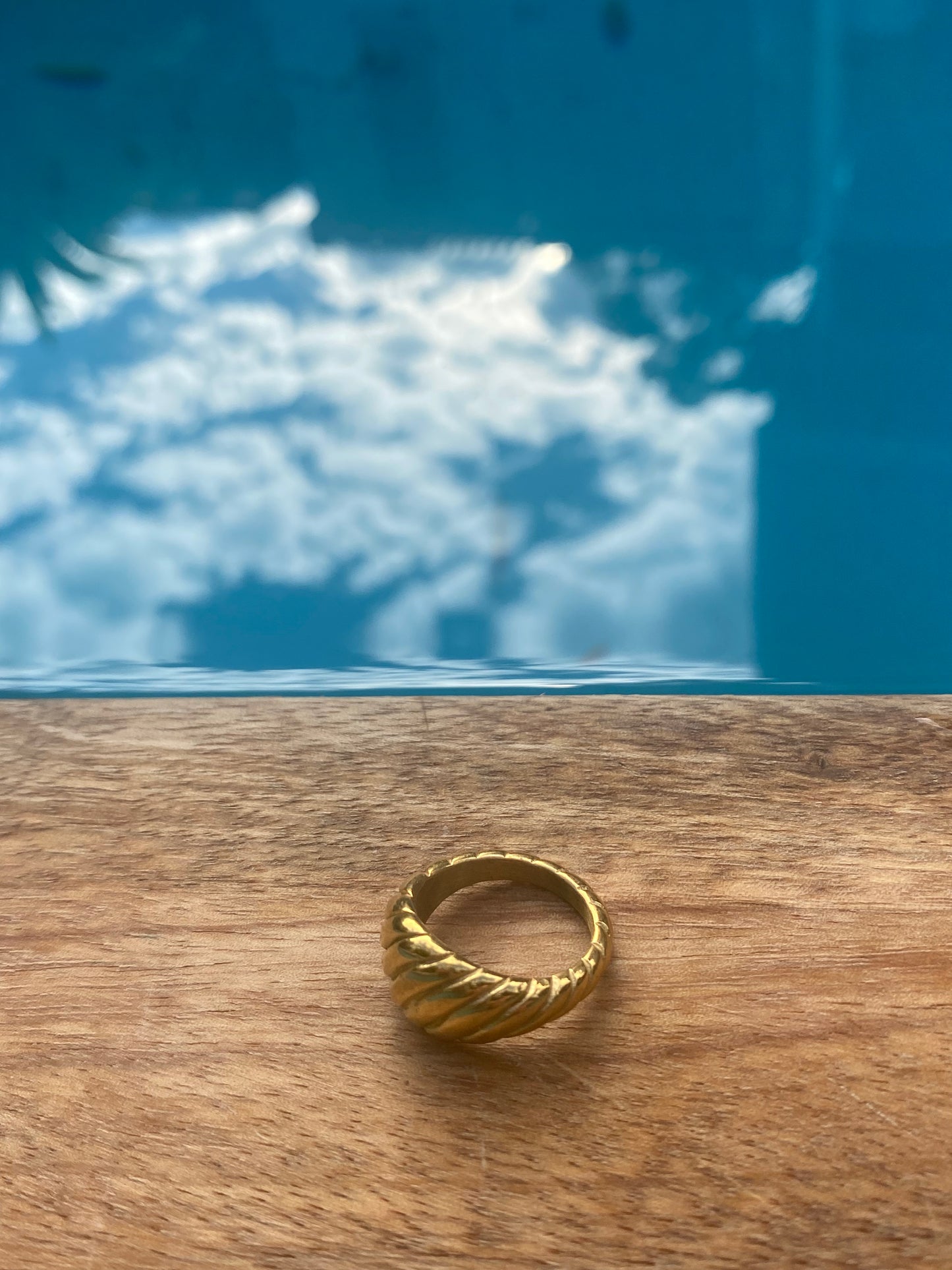 Gold Croissant Ring